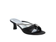 Benjamin Walk 270WO_09.0 Phoebe Wide Shoes in Black Satin Size 9