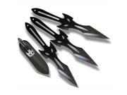 TR0590B 8 In. 3 piece Throwing Knife Set
