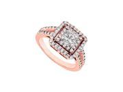 Fine Jewelry Vault UBJ8289P14D Conflict Free Diamond Engagement Ring 14K Rose Gold