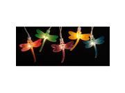 NorthLight Dragonfly Summer Garden Patio Christmas Lights White Wire Set 10