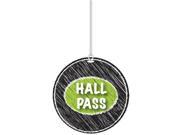 Ashley Productions ASH10451 Black Scribble Hall Pass