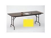 Correll Cf3096Px 38 .75 Inch High Pressure Top Folding Tables Fixed Height Yellow