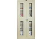 Hallowell 435W24EV PT 400 Series Stationary Ventilated Wardrobe Cabinet 36W in. x 24D in. x 72H in. 729 Parchment Single Tier Double Ventilated Door 1 Wid