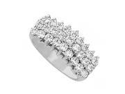 Fine Jewelry Vault UBNR80783AGCZ CZ Total Ring in 925 Sterling Silver 1.50 CT 27 Stones
