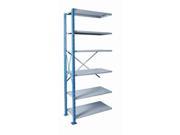 Hallowell AH5511 1810PB Hallowell H Post High Capacity Shelving 36 in. W x 18 in. D x 123 in. H 707 Marine Blue Posts and Side Sway Braces