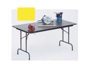 Correll Cf3060Px 38 .75 Inch High Pressure Top Folding Tables Fixed Height Yellow