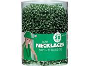 Amscan 395801.03 Bead Necklaces Festive Green Pack of 200