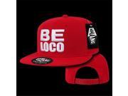 Decky W31 RED Be Loco Snapback Cap Red