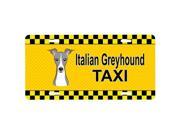 Carolines Treasures BB1360LP Italian Greyhound Taxi License Plate