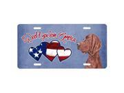 Carolines Treasures SC9907LP Woof If You Love America Redbone Coonhound License Plate