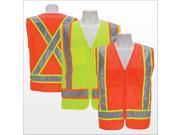 3asafety C2921 3XL Lime Mesh Vest X Back 3XL