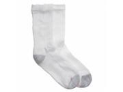 White Cushioned Womens Crew Athletic Socks Extended Size 10 Pack Size 8 12