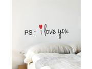 Adzif VAL019MULTI PS I Love You Wall Decal Color Print
