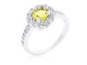 Icon Bijoux R08347R C61 07 Bella Birthstone Engagement Ring In Yellow Size 07