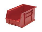 QUANTUM STORAGE SYSTEMS QUS240RD Hang Stack Bin 14 3 4L x 8 1 4W Red