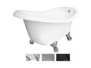 American Bath Factory T010A OB Ascot Bathtub no Faucet Holes White