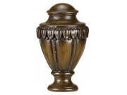 Cal Lighting FA 5016A 3 in. Traditional Classic Resin Urn Finial Light Brown