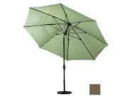 March Products GSCUF118705 5425 DWV 11 ft. Fiberglass Market Umbrella Collar Tilt DV Matted Black Sunbrella Cocoa
