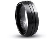 Doma Jewellery SSCER07310.5 Ceramic Ring 8 mm. Wide Size 10.5