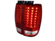 Spec D Tuning LT EPED97RLED RS LED Tail Lights for 97 to 02 Ford Expedition Red 10 x 10 x 17 in.