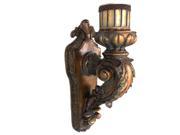 EcWorld Enterprises 7705337 Antique Replica Rusted Wall Sconce Candle Holder