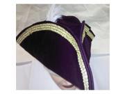 Alexander Costume 70 218 PUR Hat Swashbuckler Trim Purple Large