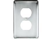 Liberty Hardware W10249 PC U Polished Chrome Stamped 1 Gang Duplex Wall Plate