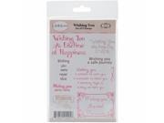 Little Darlings LD2531 Cling Stamp 4 x 7 in. Wishing You Sentiments