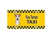 Carolines Treasures BB1371LP Wire Haired Fox Terrier Taxi License Plate