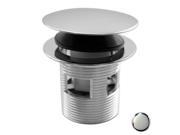 Westbrass D98R 26 Integrated Overflow Round Tip Toe Bath Drain Polished Chrome