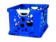 Storex 2 Color Large Crate With Handles Blue White