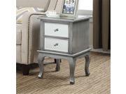 Convenience Concepts 413553 Gold Coast Mirrored End Table
