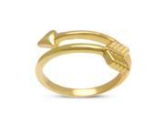SuperJeweler Gold Bow And Arrow Ring