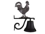 Montague Metal Products CB 1 76 SI Cast Bell With Swedish Iron Rooster Ornament
