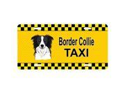 Carolines Treasures BB1365LP Border Collie Taxi License Plate