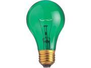 Satco Products S6081 25W A19 Incandescent Light Bulb Green Pack Of 12