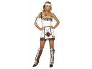 Roma Costume 14 4206 AS M L 4 Pieces Indian Chief Medium Large White