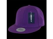 Decky 873 PUR Flat Bill One Size Flex Caps Purple