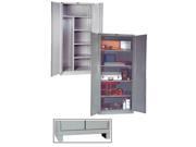 Hallowell HWG6CC0478 4CL Hallowell DuraTough Combination Cabinet Galvanite Series Heavy Duty 60 in. W x 24 in. D x 78 in. H