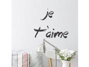 Adzif VAL012R73 Je Taime Wall Decal Color Print