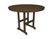 POLYWOOD Round 48 Counter Table in Teak