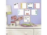 Room Mates RMK3043SCS Days Of The Week Planner Dry Erase Peel And Stick Wall Decals