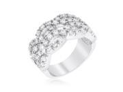 Kate Bissett R08321R C01 10 Braided CZ Cocktail Ring Size 10