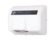 Excel Dryer RH76 W Cast Cover Series Hands Off Automatic Sensor Recessed Mounted Hair Dryer White Epoxy