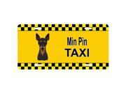 Carolines Treasures BB1364LP Min Pin Taxi License Plate