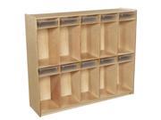 Wood Designs 990314CT 10 Section Locker With Translucent