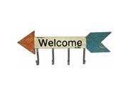 Pinnacle Strategies Llc J22447/2BHYGPB Welcome Metal Wall Hook Pinnacle Strategies Llc J22447/2BHYGPB Welcome Metal Wall Hook