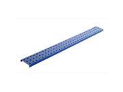 Alligator Board ALGSTRP3x32PTD BLU Blue Powder Coated Metal Pegboard Strips with Flange Pack of 2