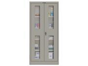 Hallowell 425S24EV HG 400 Series Stationary Ventilated Storage Cabinet 48W in. x 24D in. x 72H in. 725 Hallowell Gray Single Tier Double Ventilated Door 1