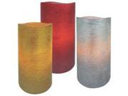 Holidaybasix Candle Pillar 3 Color Asst 6In E03400